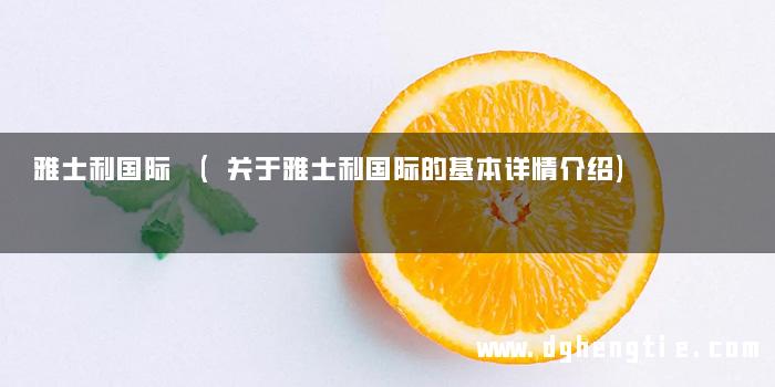 雅士利国际 (关于雅士利国际的基本详情介绍)